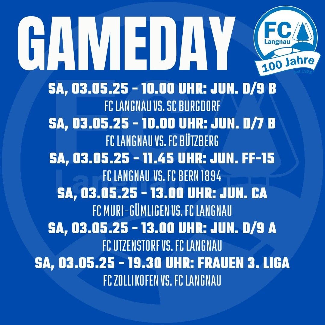 Gameday 19-20-21 April
