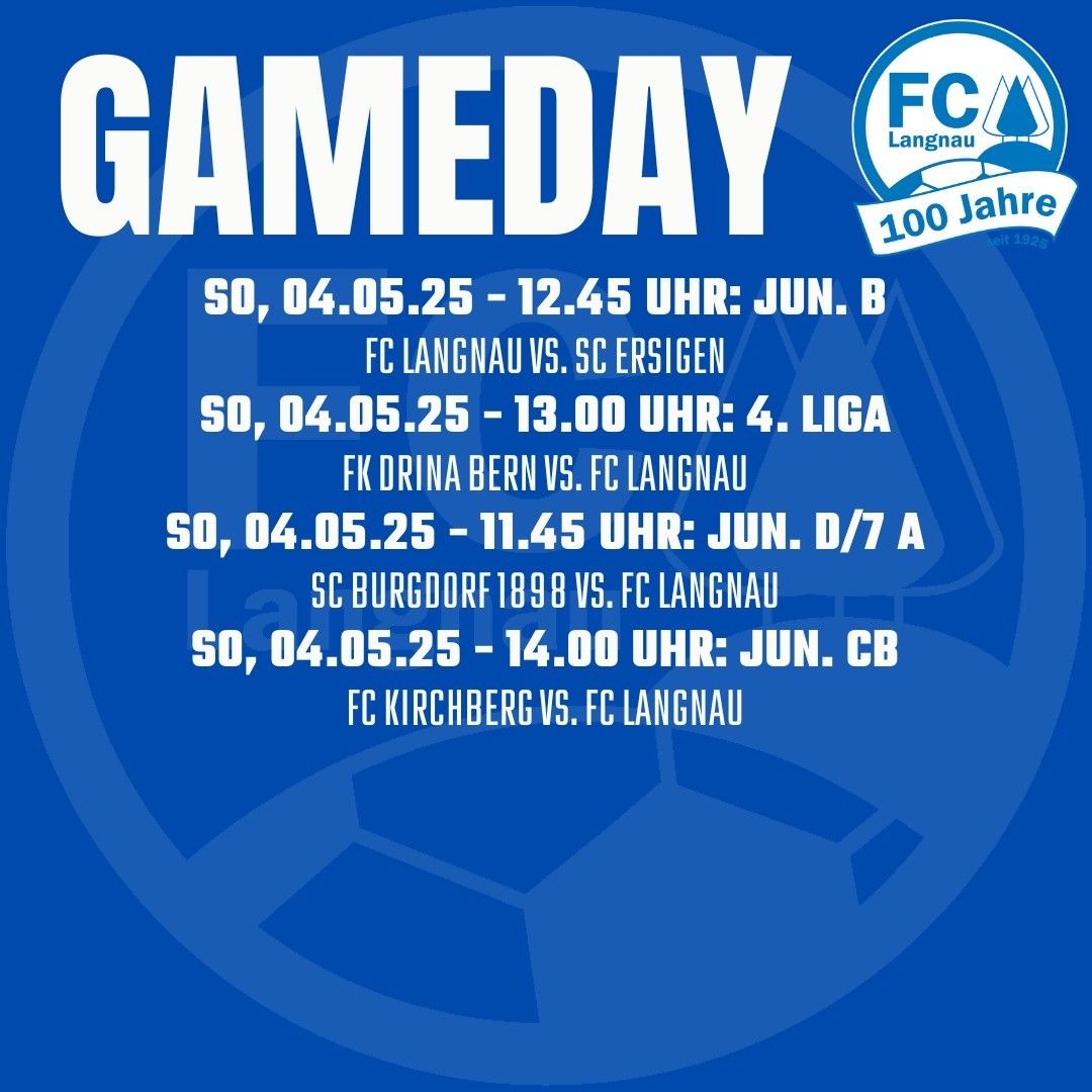 Gameday 19-20-21 April